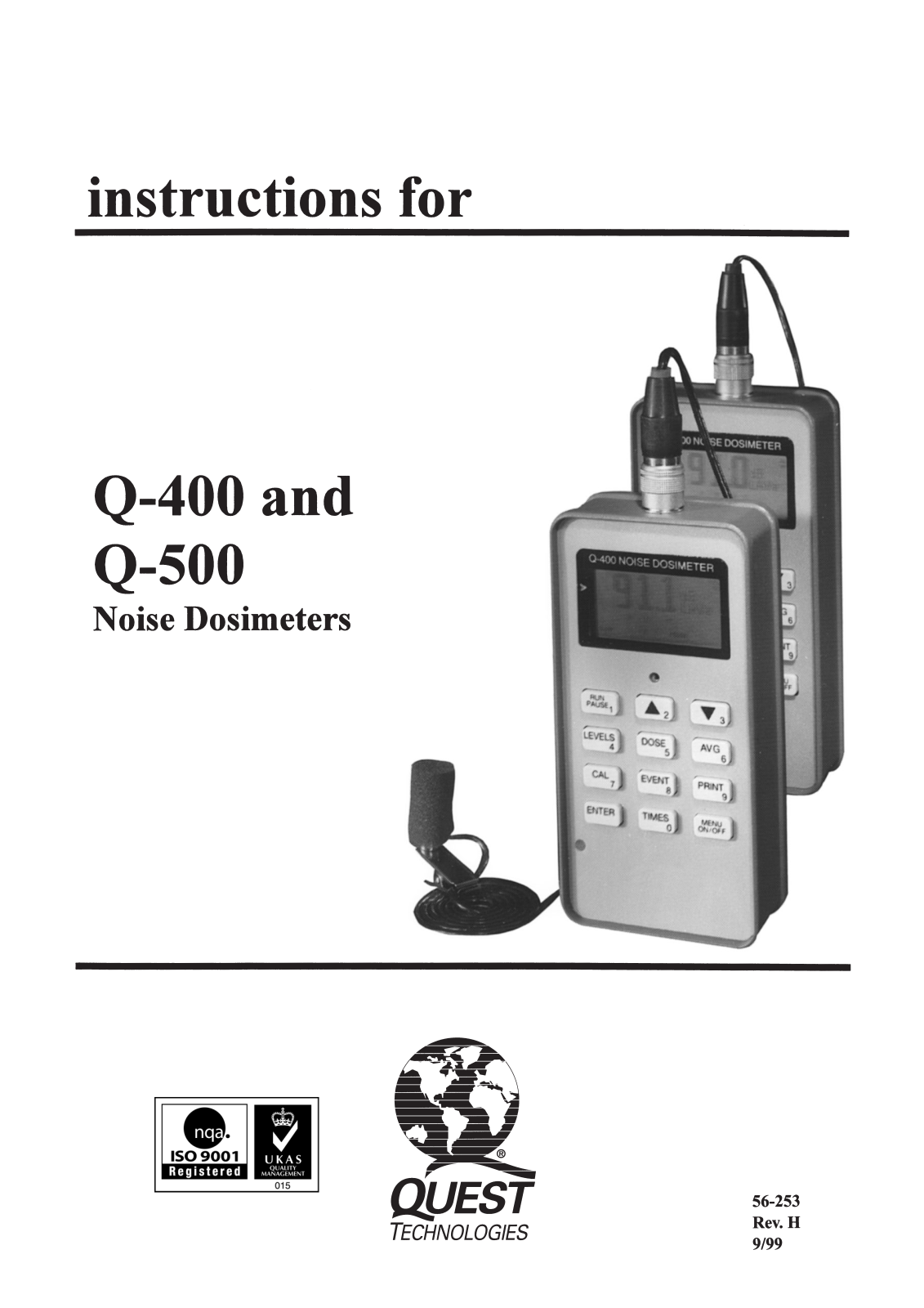 Quest technologies Q-500, Q-400 User Manual