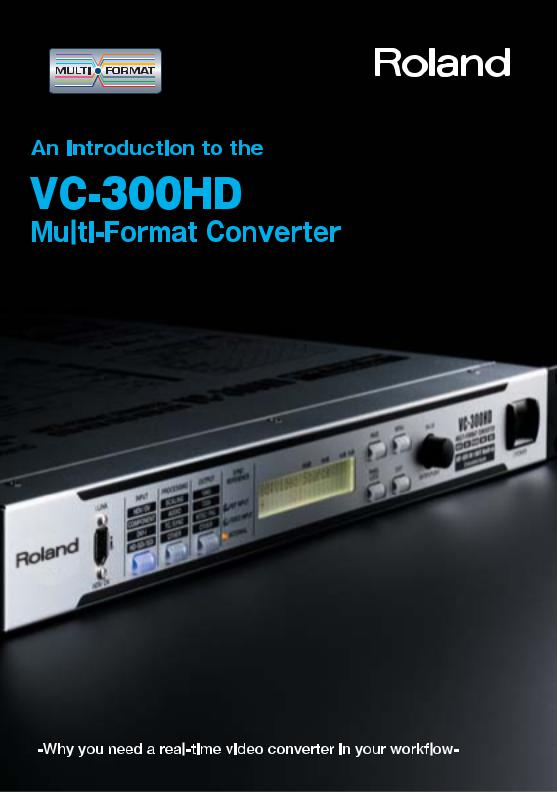 Roland VC-300HD User Manual
