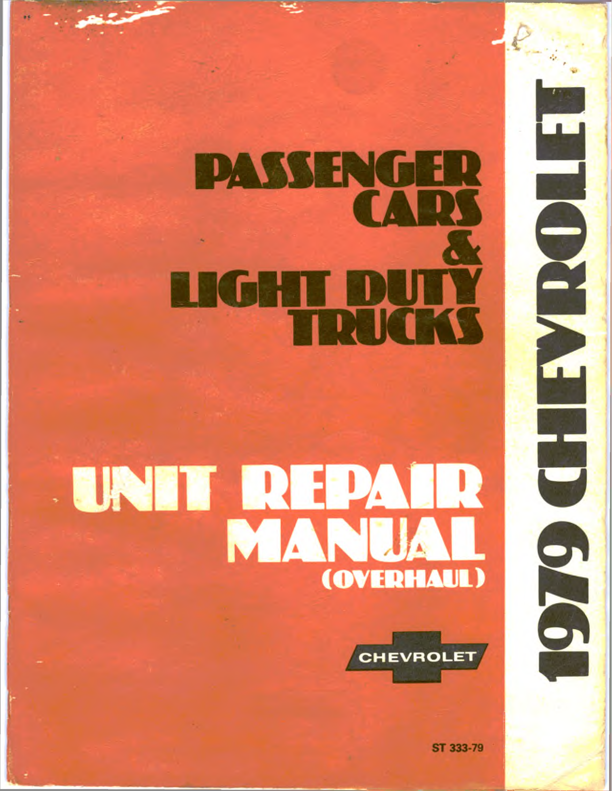 Chevrolet Camaro 1979, Malibu 1979 User Manual