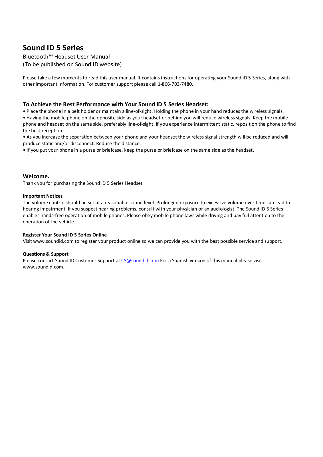 Sound ID XP4 Users Manual - ManualMachine.com