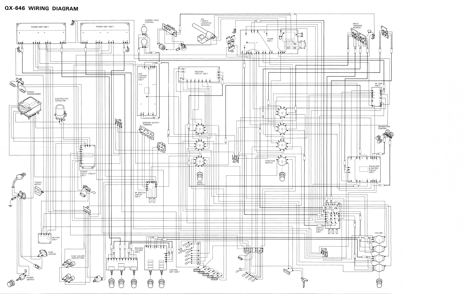 Pioneer QX-64 Schematic