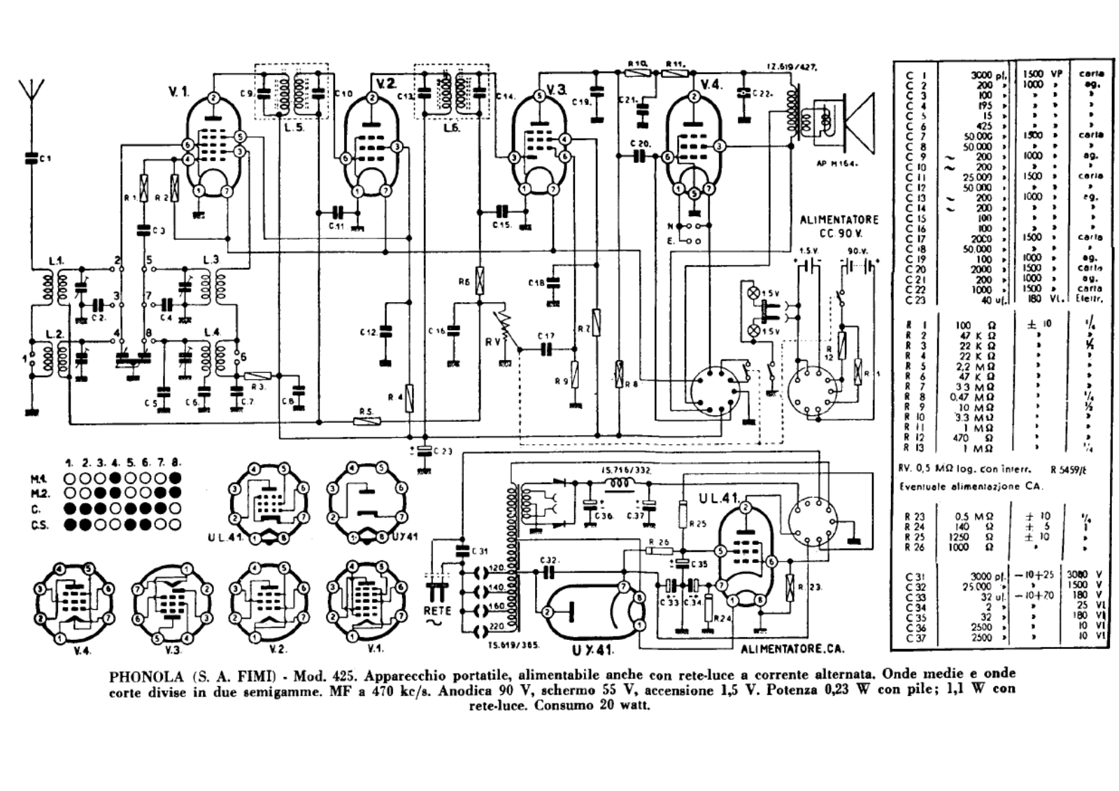 Phonola 425 schematic - ManualMachine.com