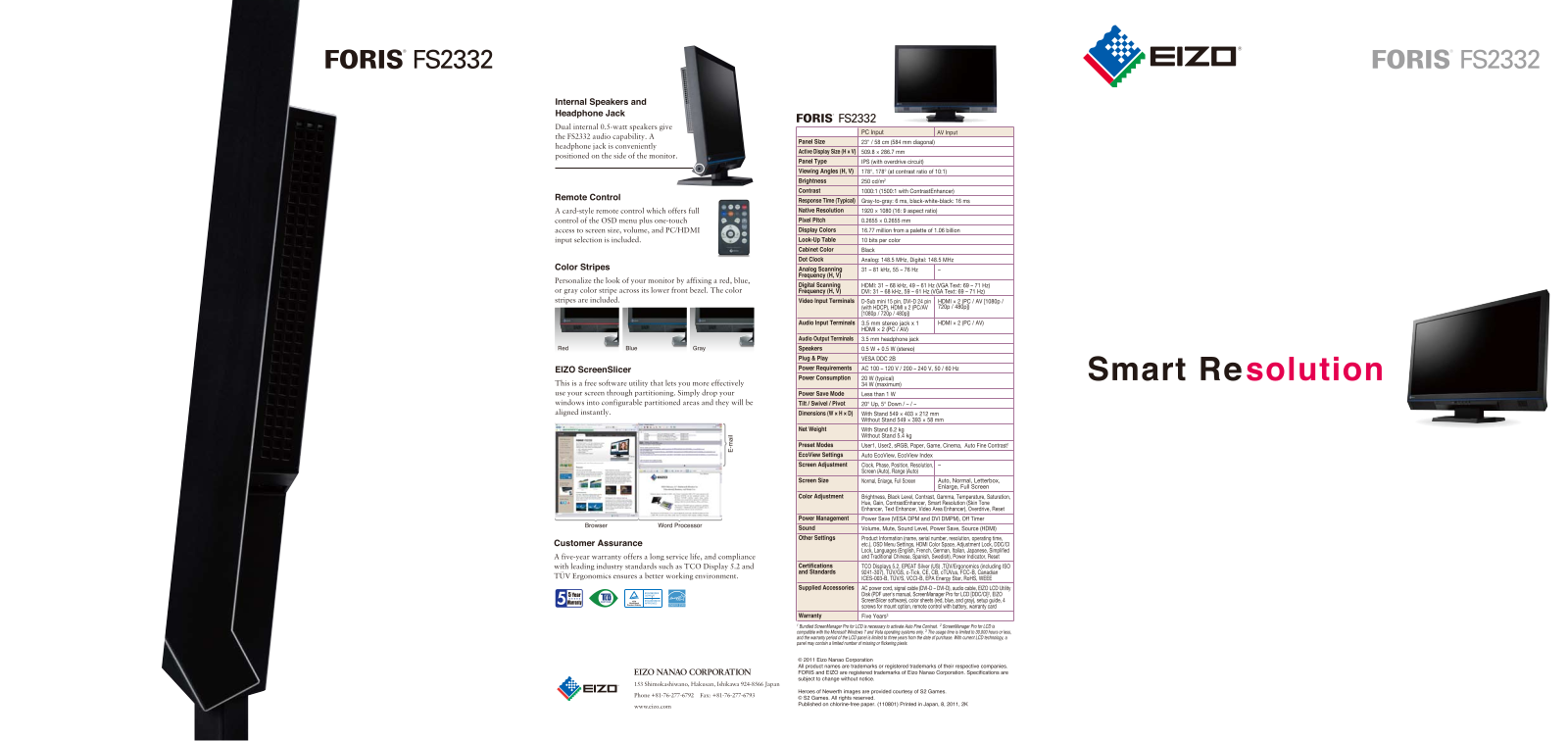 Eizo FORIS FS2332 User Manual