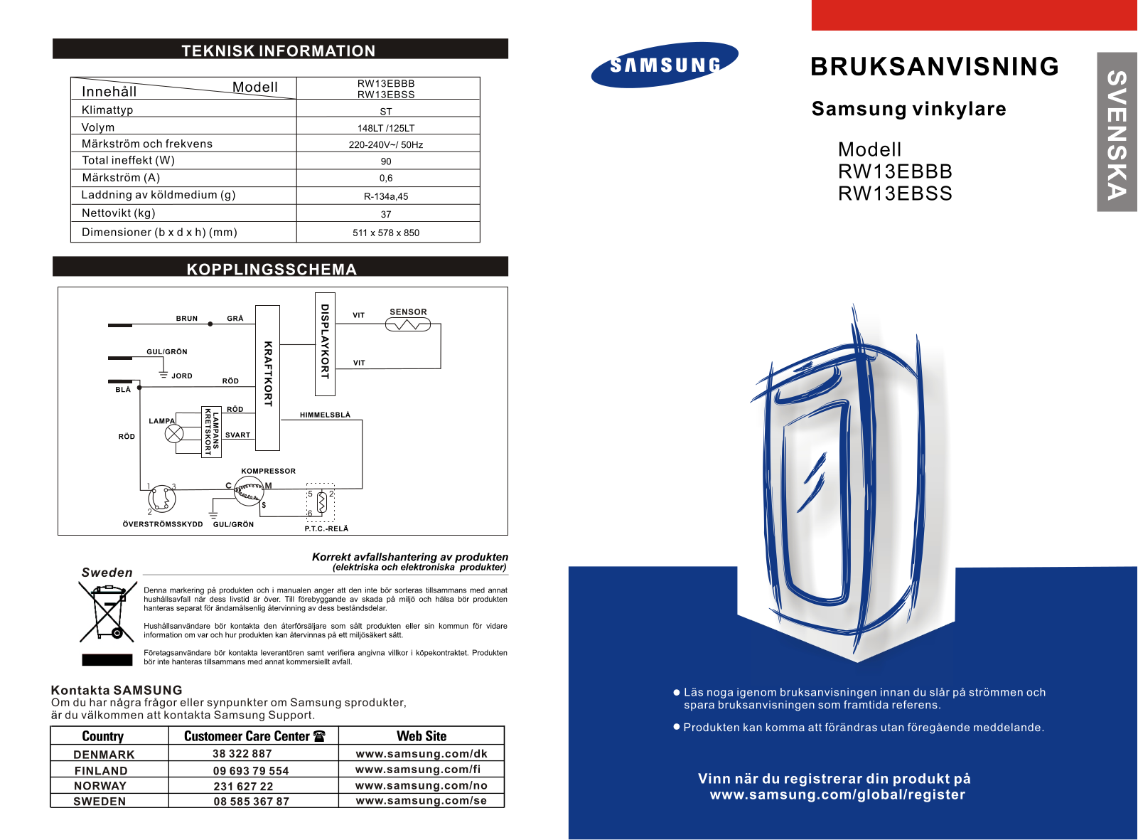 Samsung RW13EBSS User Manual