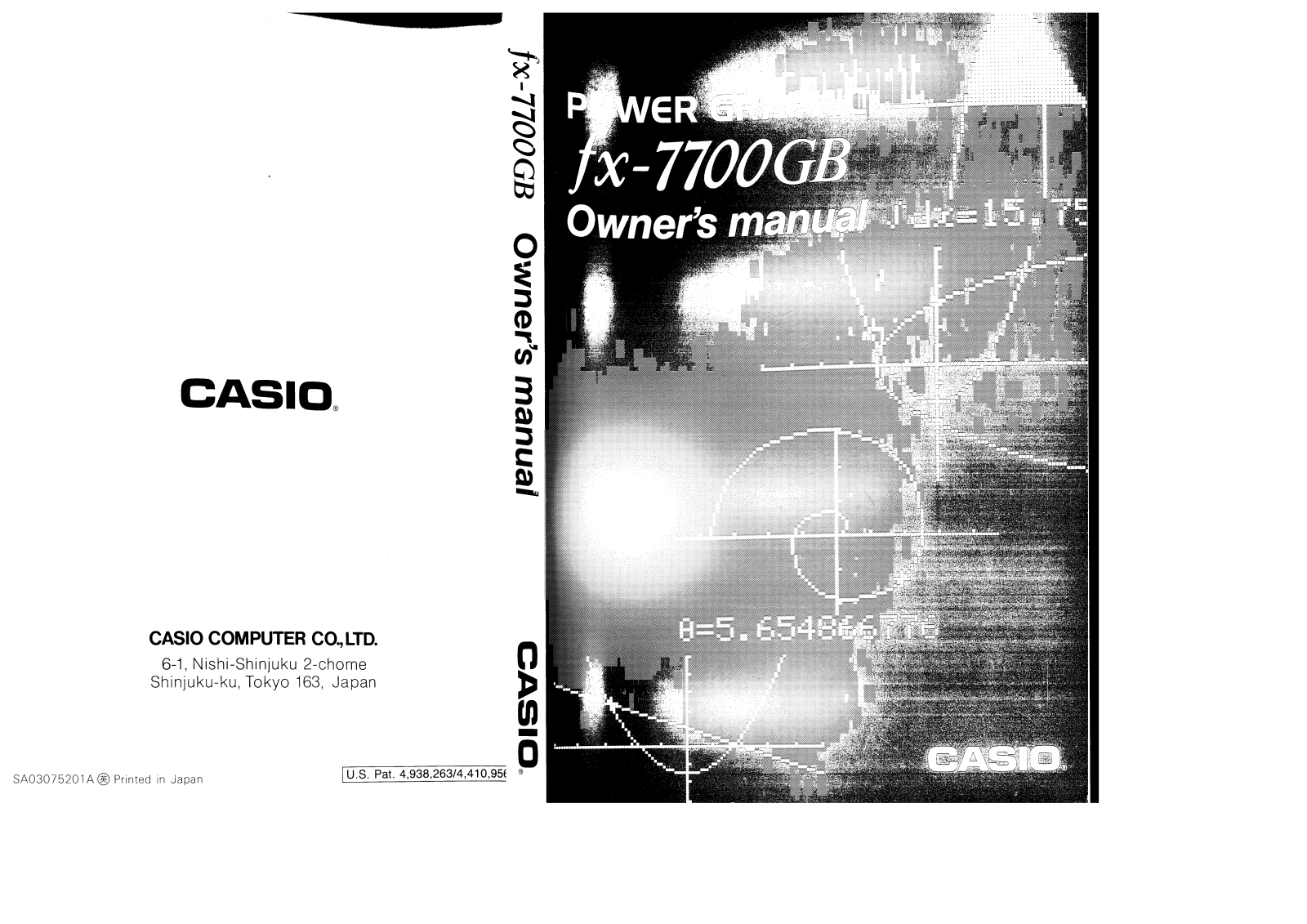 Casio FX-7700GB User Manual