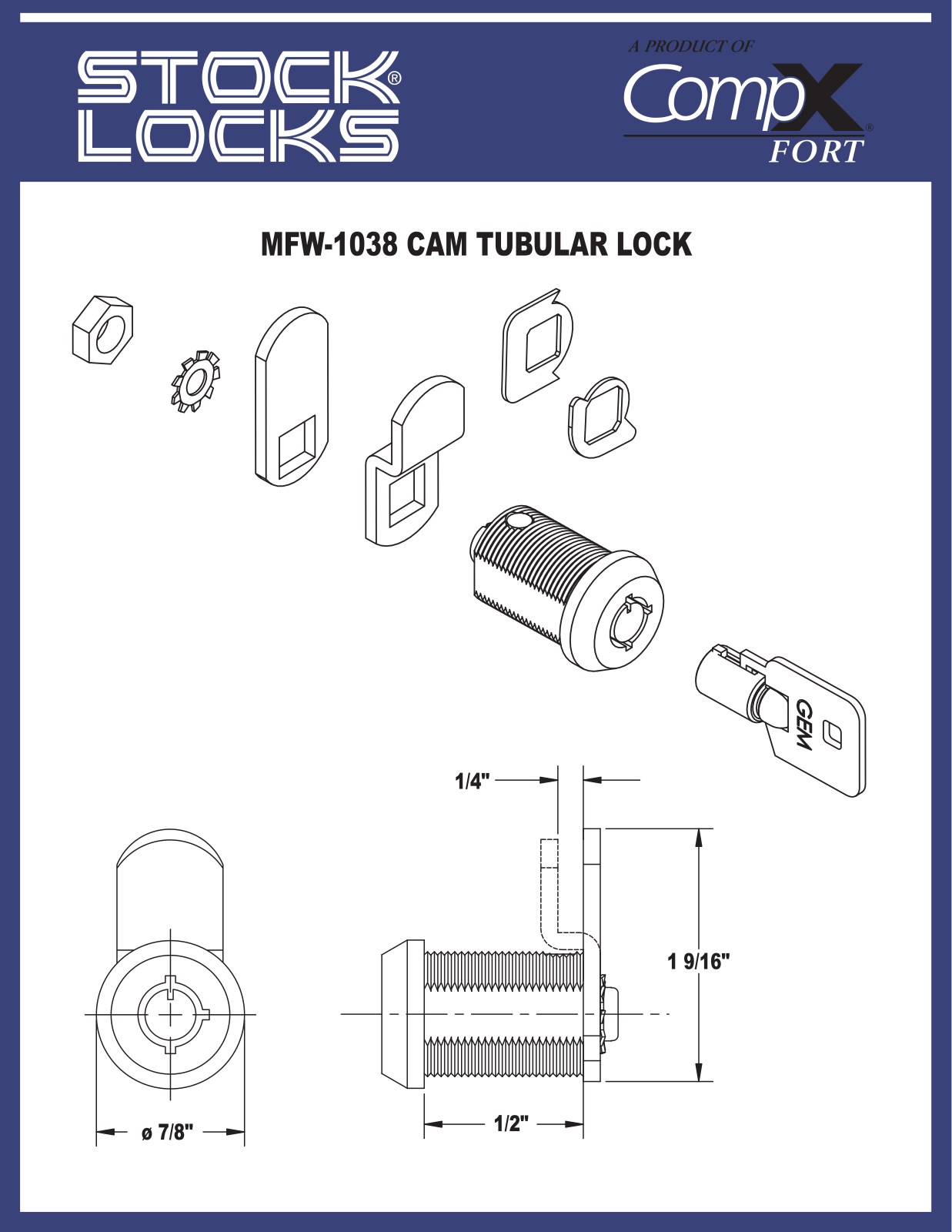 Compx MFW1038 drawing