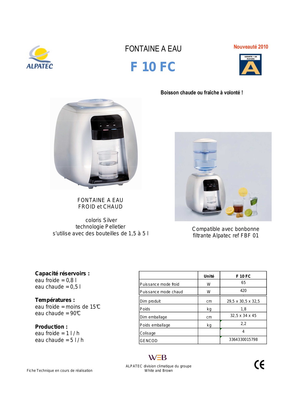 Alpatec F 10 FC DATASHEET