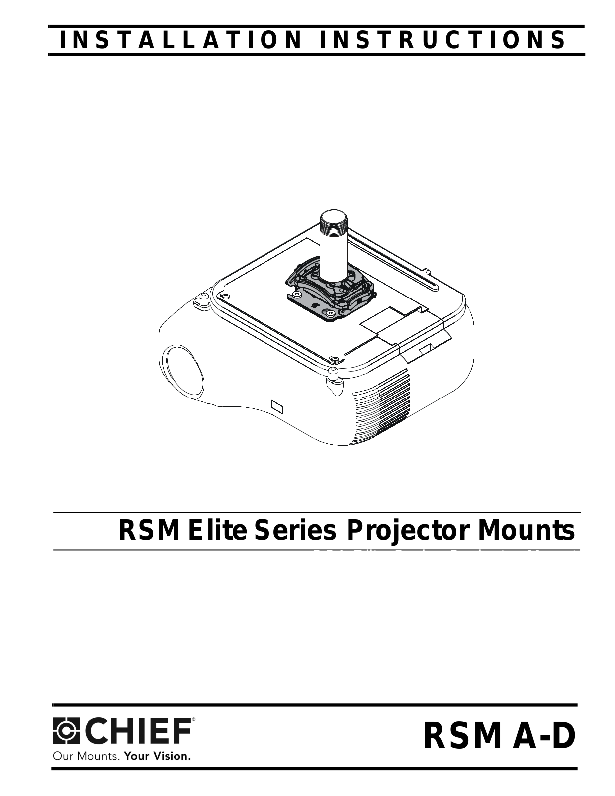 Chief RSM A-D User Manual