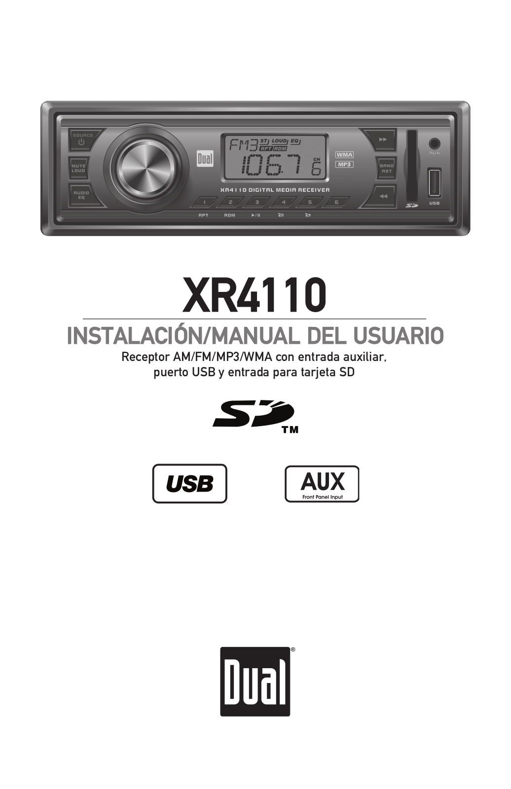 Dual XR4110 Installation and user Manual