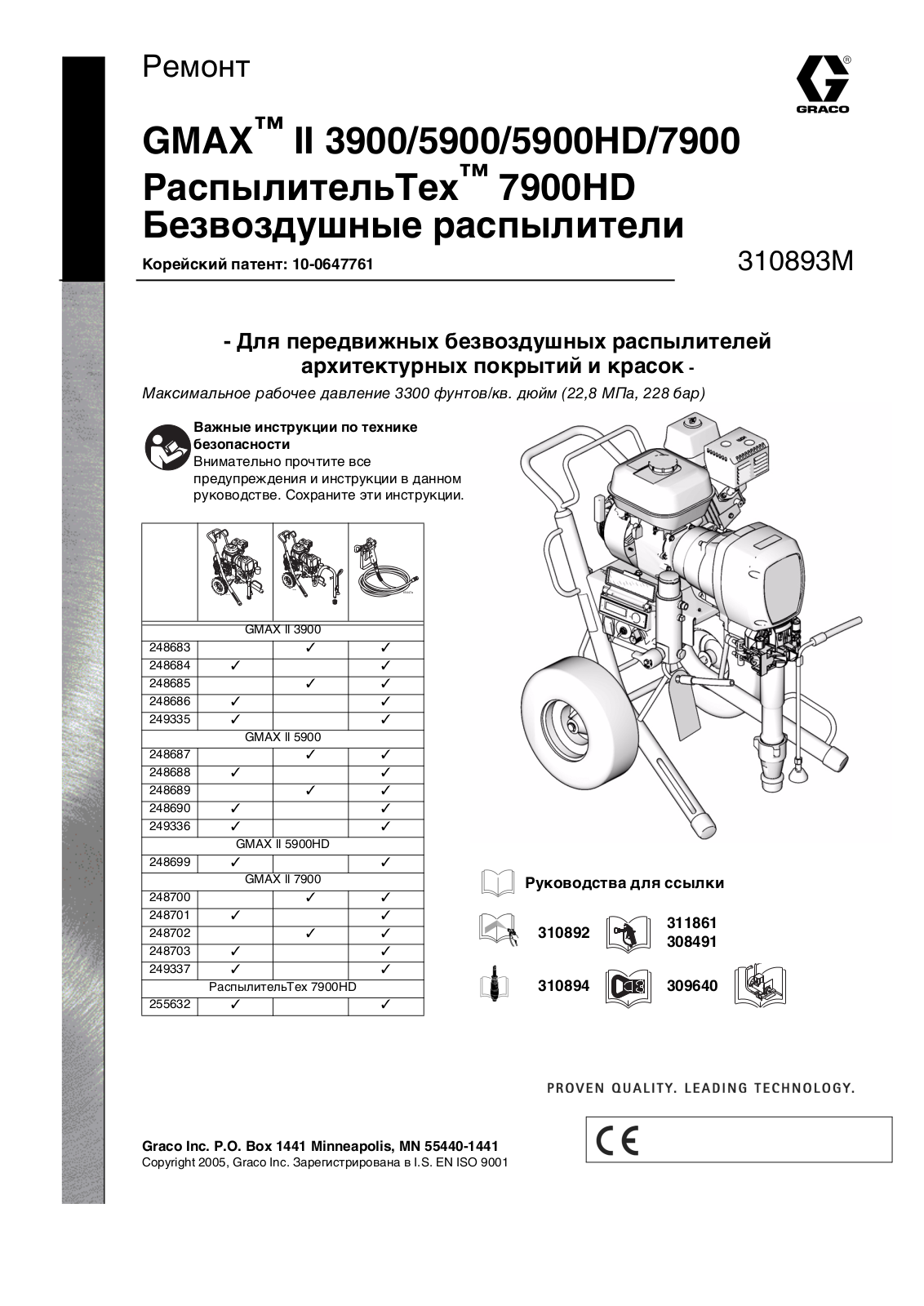 GRACO GMAX II Tex 7900HD User Manual