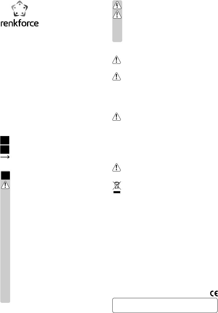 Renkforce 1361119 Operating Instructions