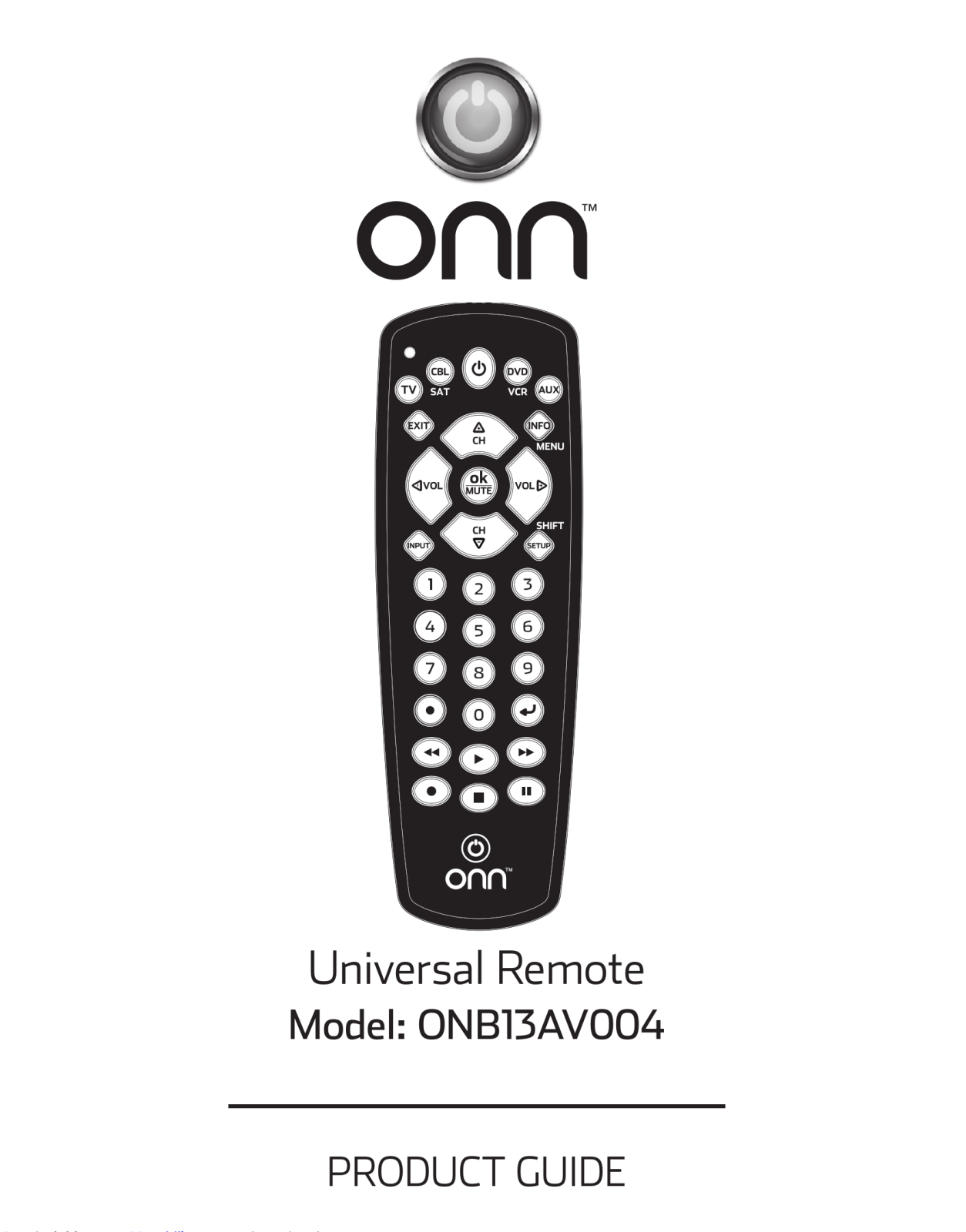 ONN ONB13AV004 Manual