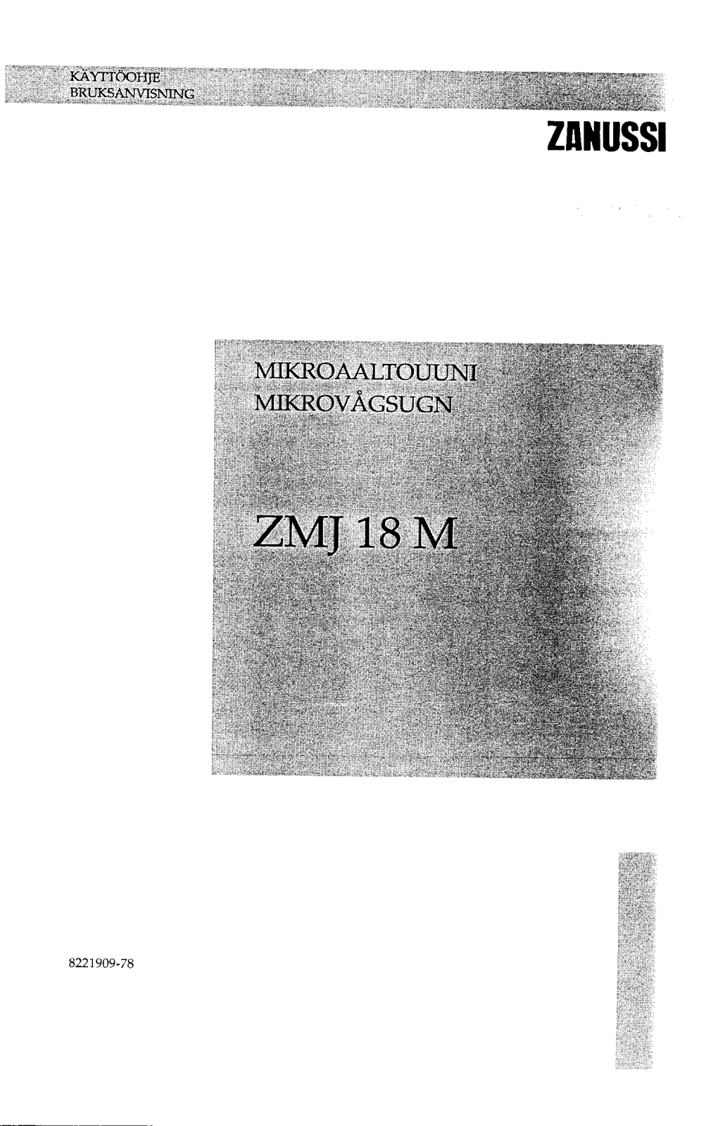 Zanussi ZMJ18M User Manual