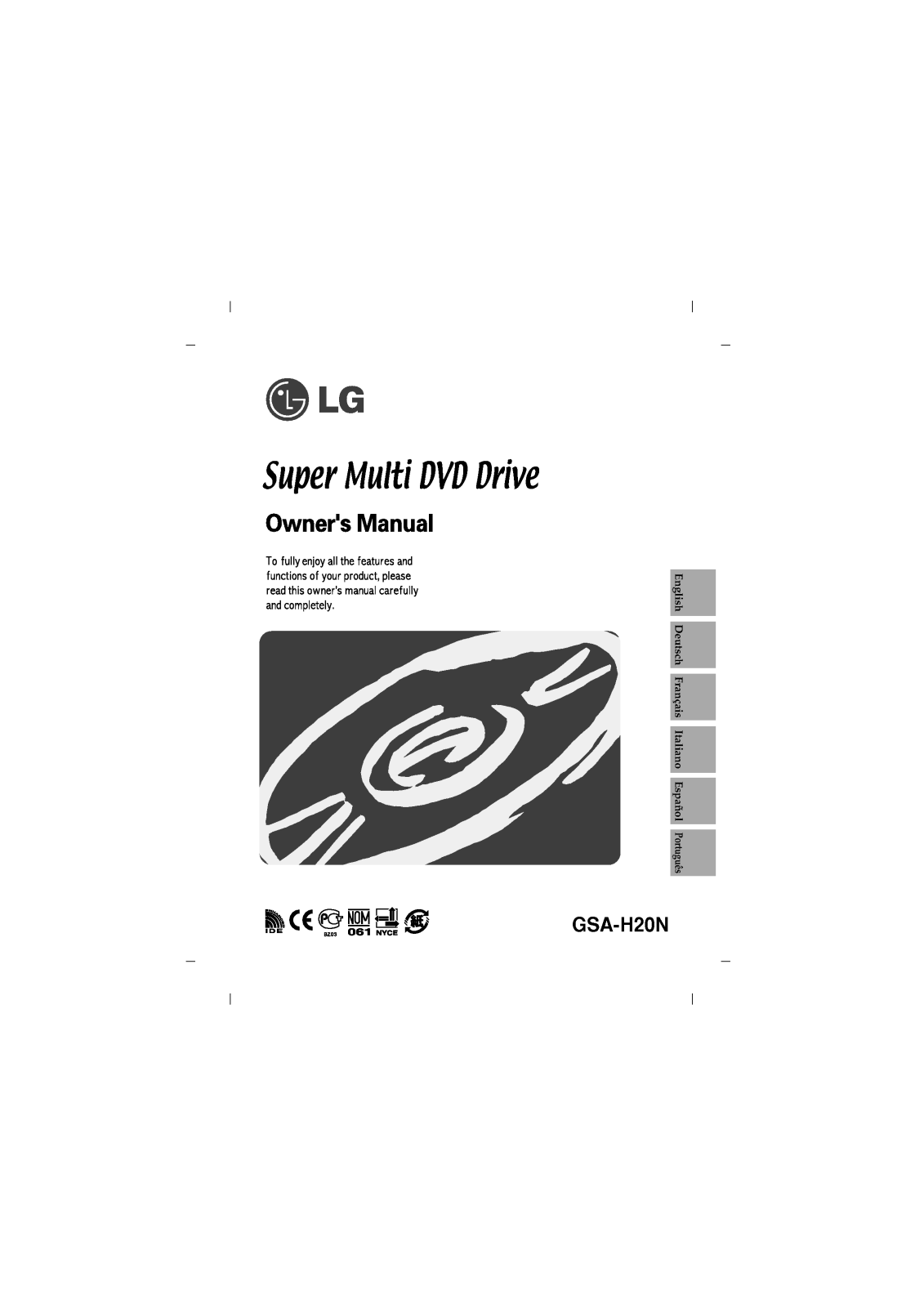 LG GSA-H20N User Manual