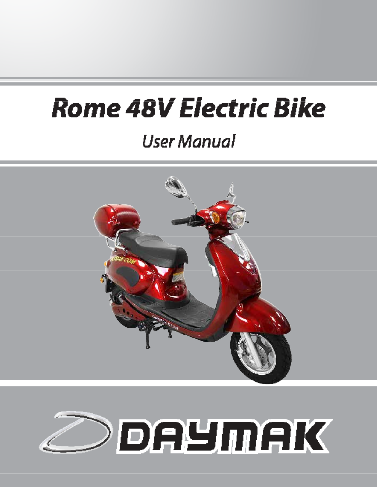 Daymak Rome 48V User Manual