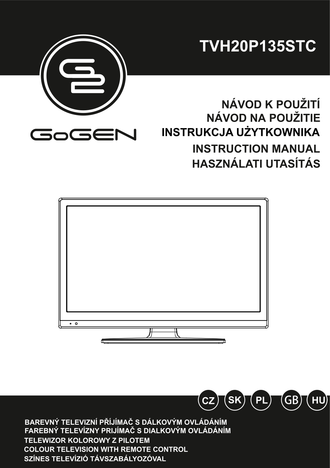 GoGEN TVH 20P135 STC User Manual