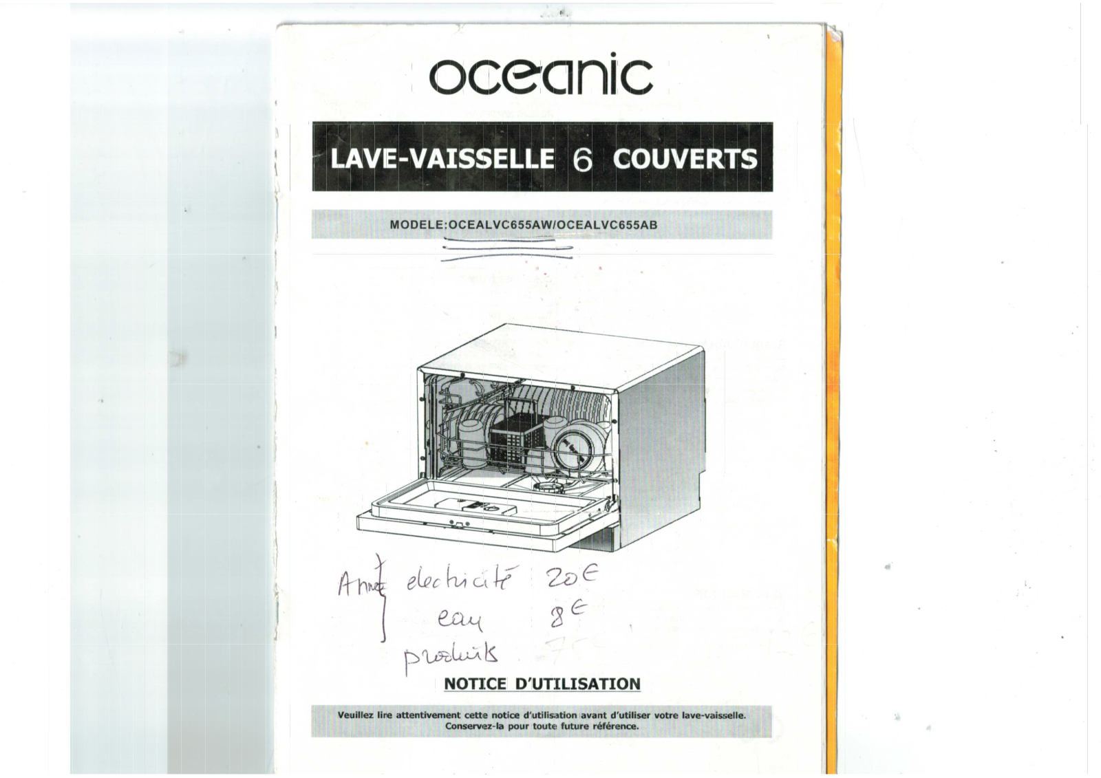 OCEANIC OCEALVC655W User Manual