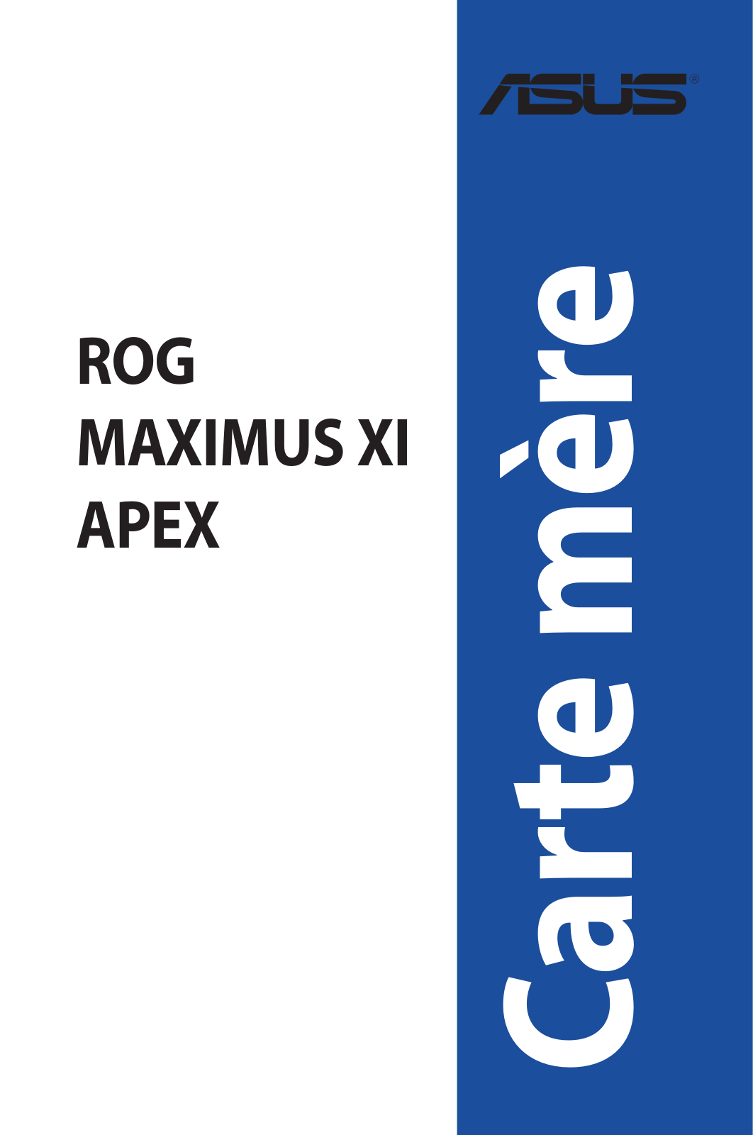 Asus MAXIMUS XI APEX User’s Manual