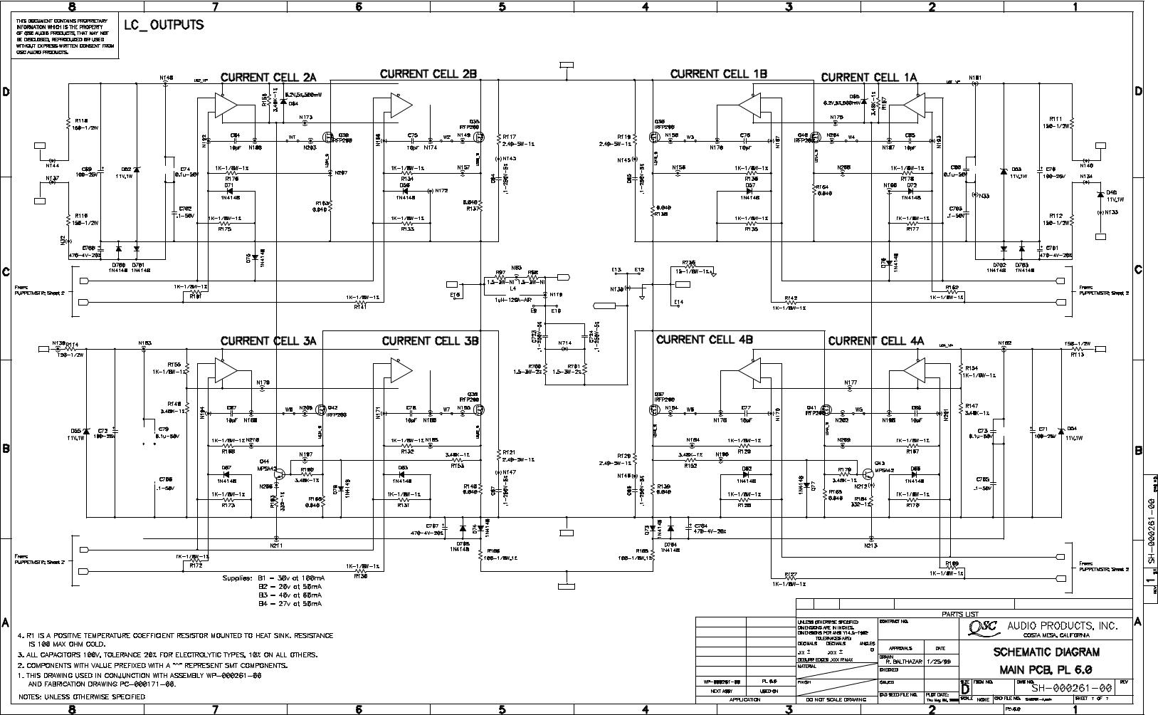 QSC PL-6.0-II Schematic