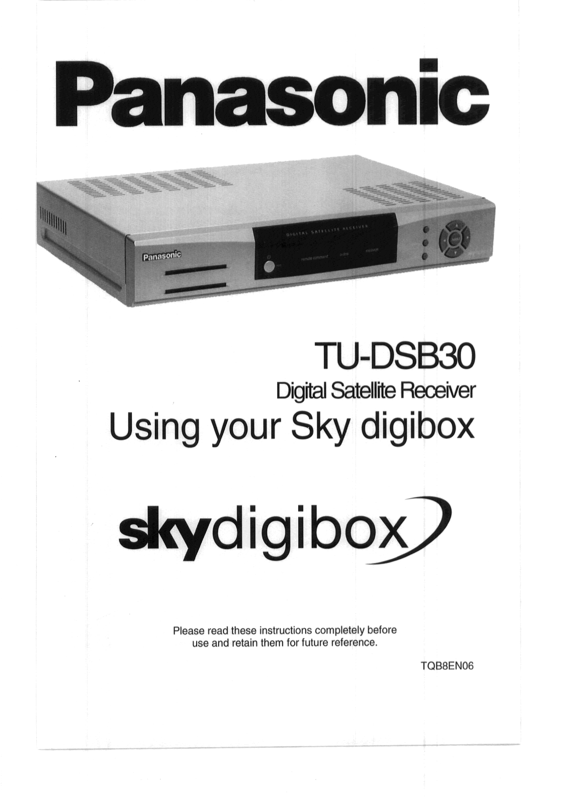 Panasonic TU-DSB30 User Manual