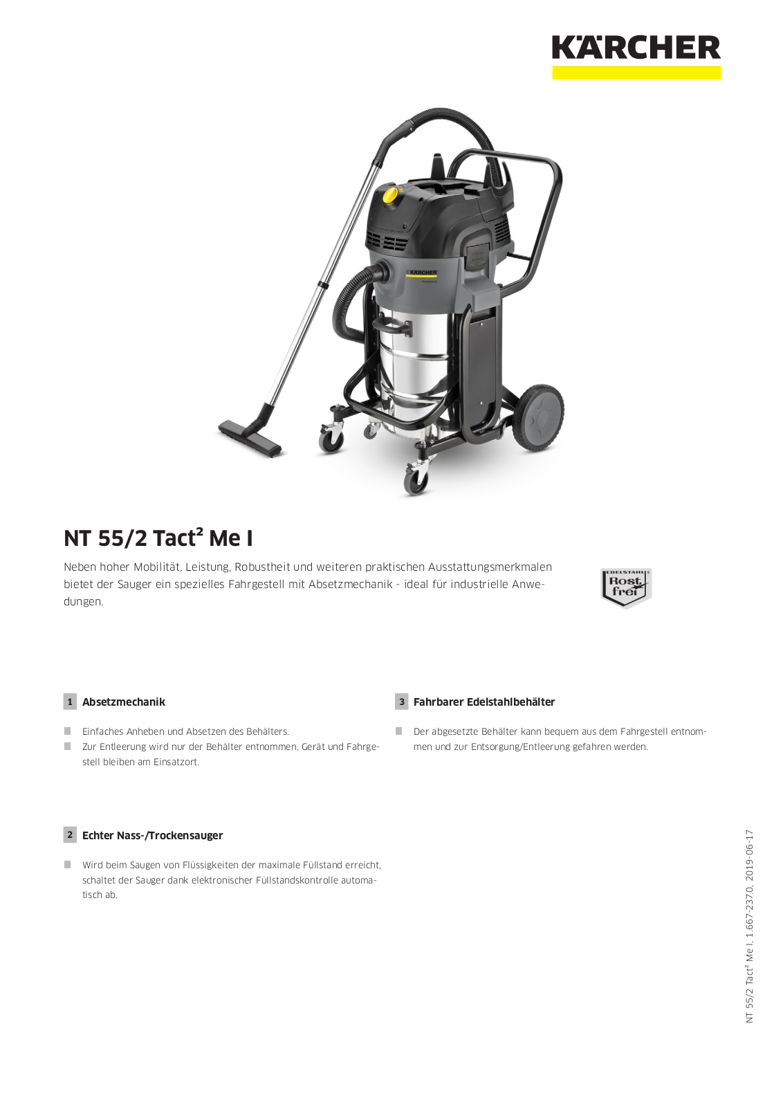 Kärcher NT 55-2 Tact  Me I User Manual