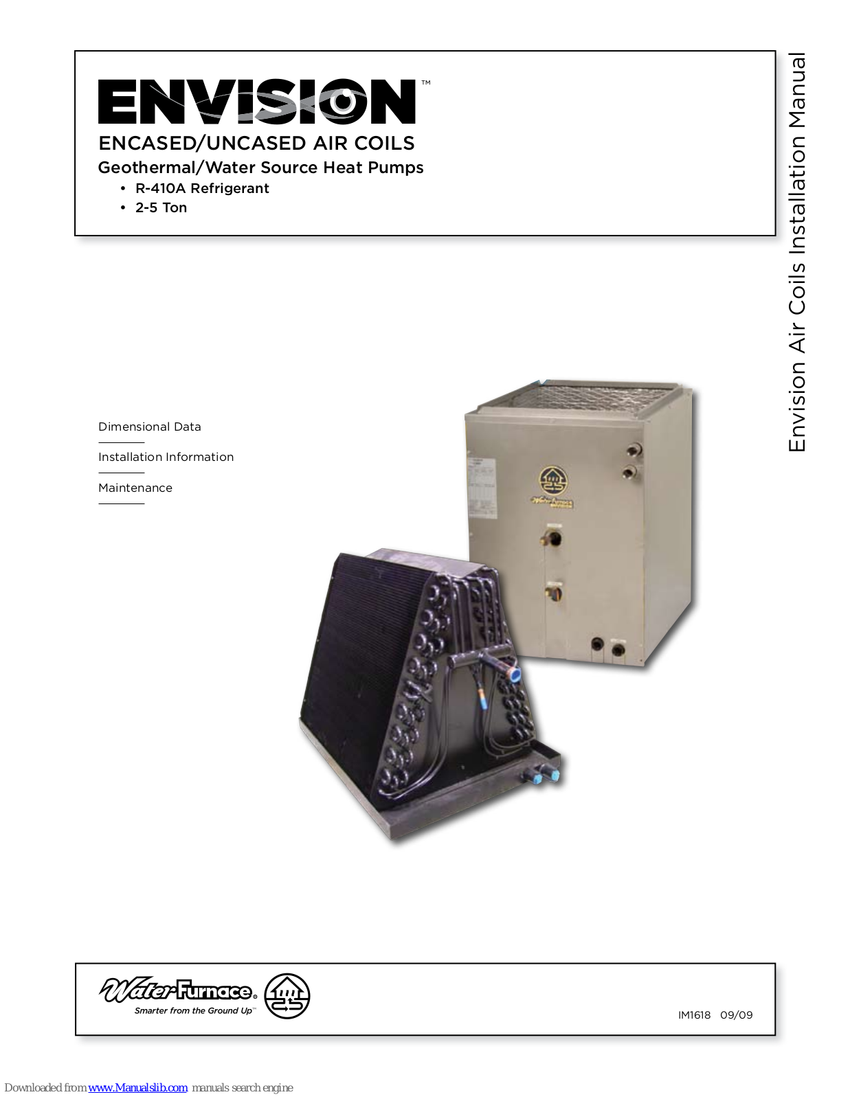 WaterFurnace NRAC026, NRAC036C, NRAC048, NRAC060C, NHAC026 Installation Manual