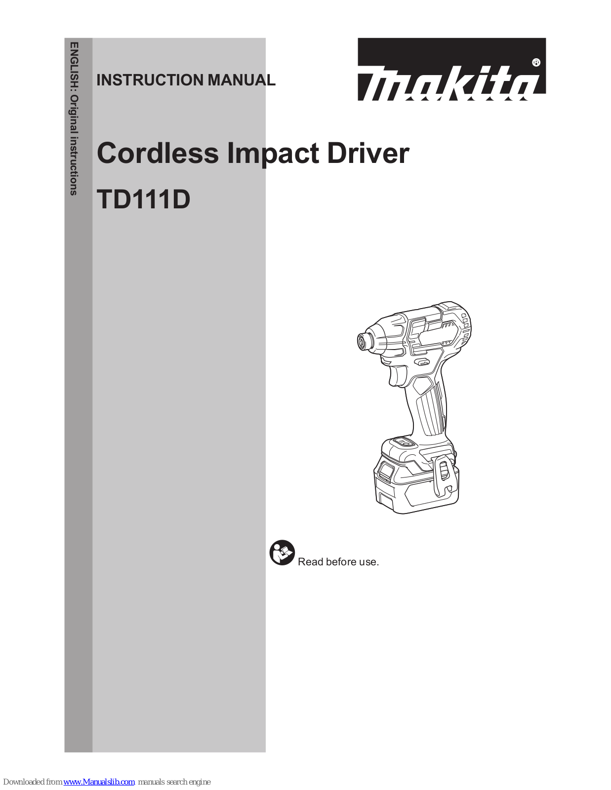 Makita XDT12 Instruction Manual