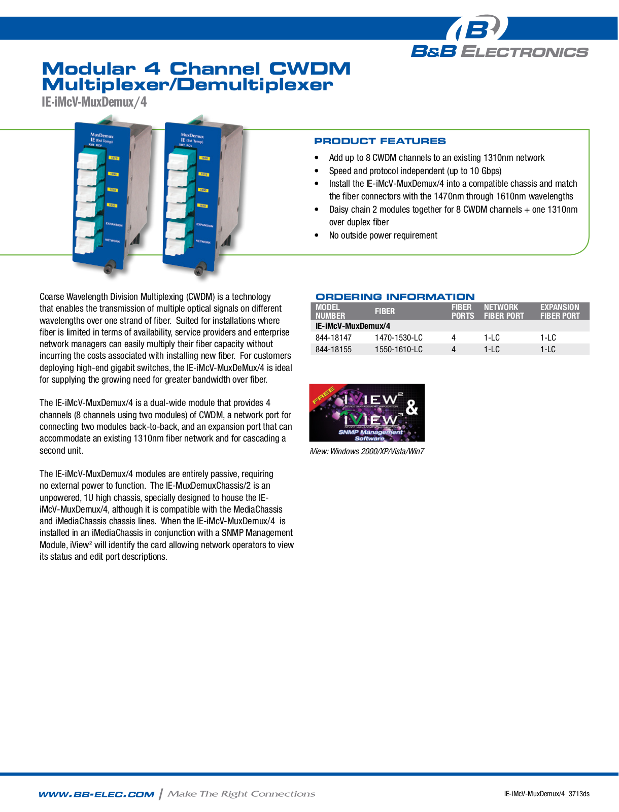 B&B Electronics 844-18155 Datasheet