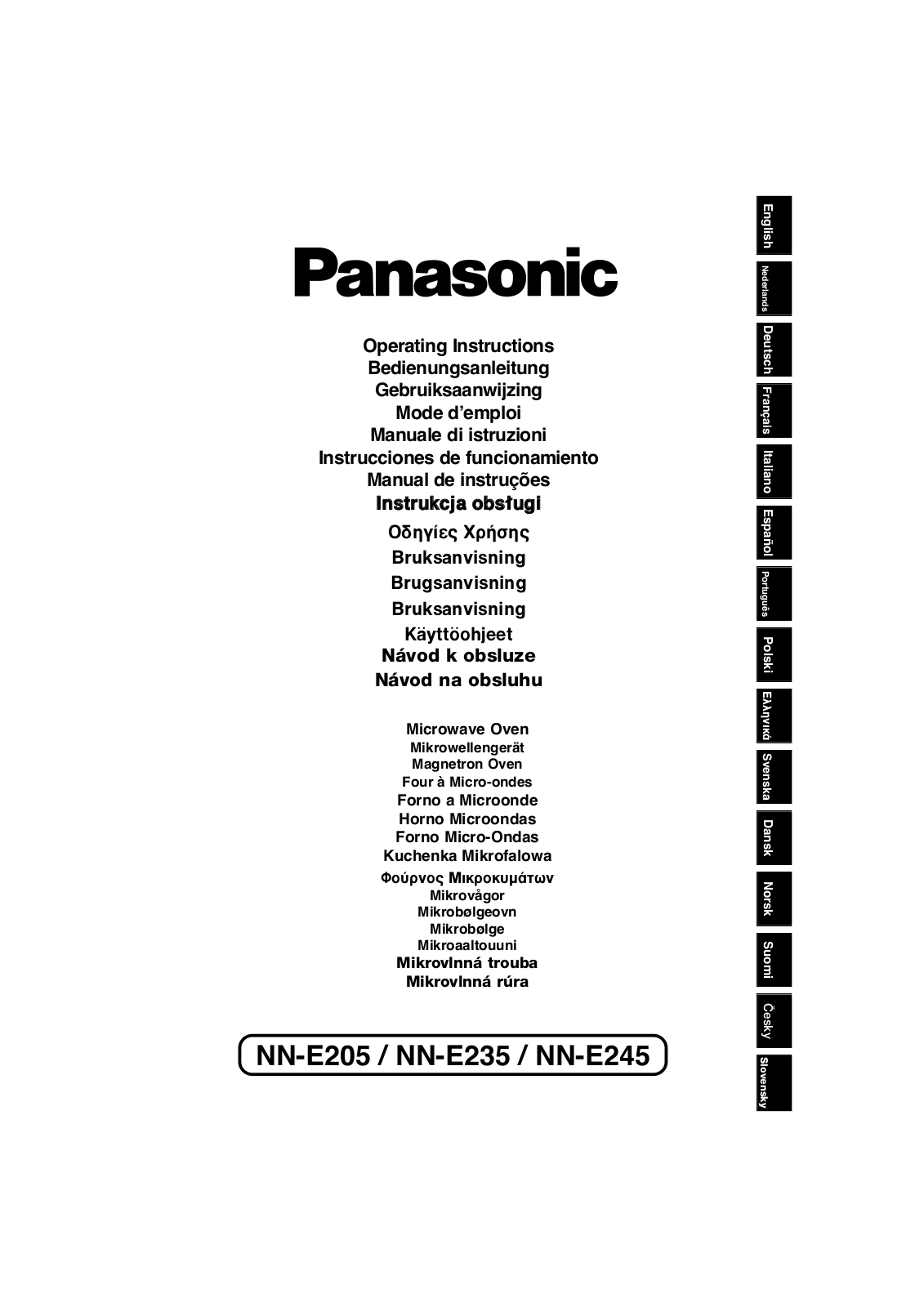 PANASONIC NN-E245W User Manual