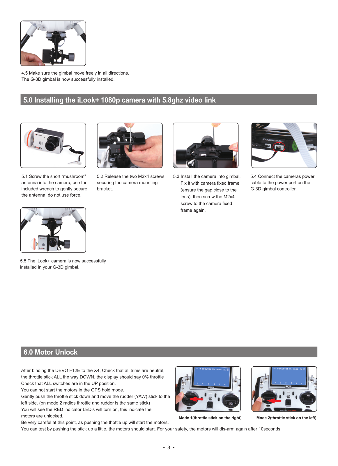 GuangZhou Walkera Technology SCOUT-X4 Users Manual