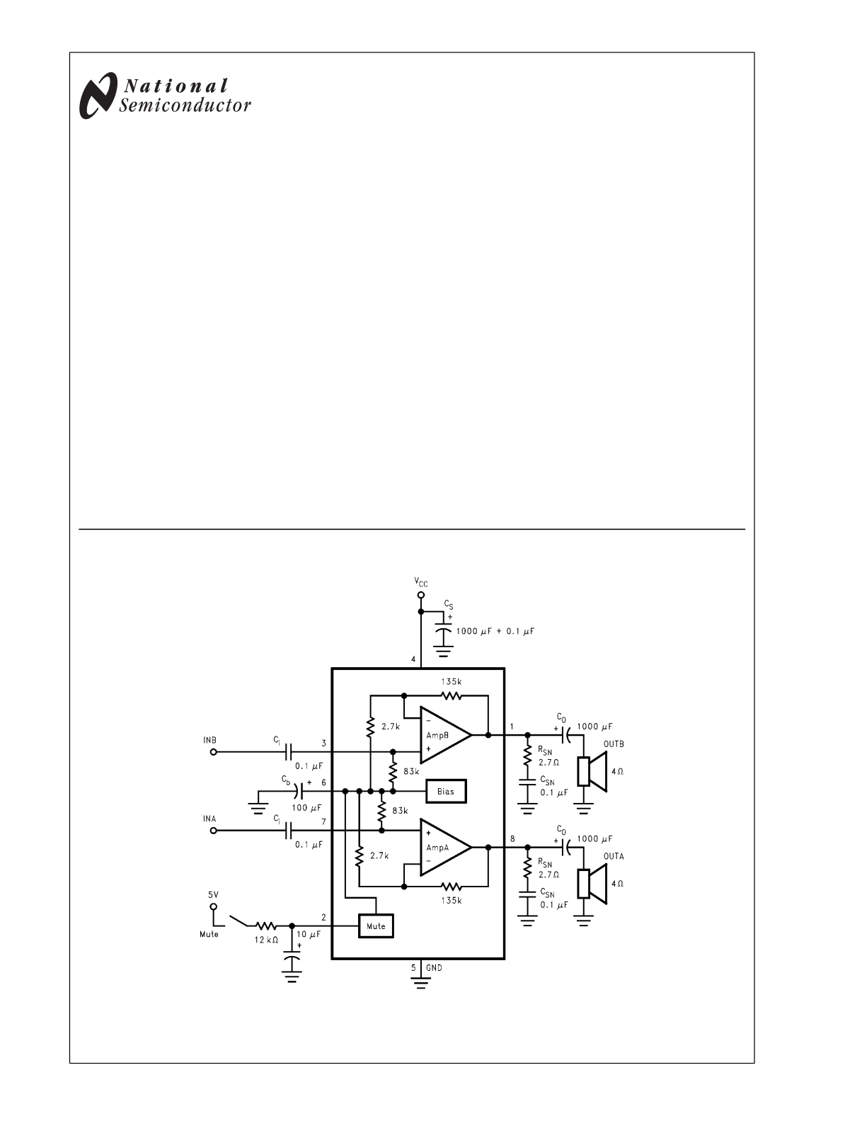 National Semiconductor LM4755 Technical data