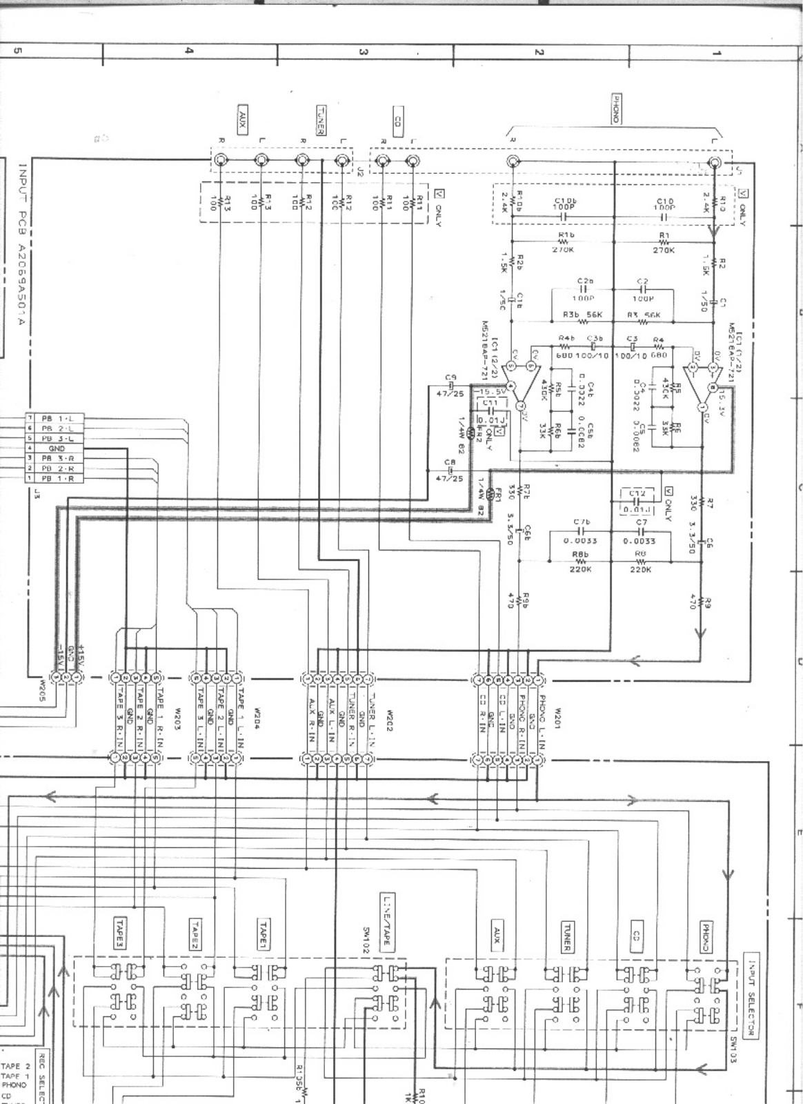 Akai AM-37, AM-47 Schematic