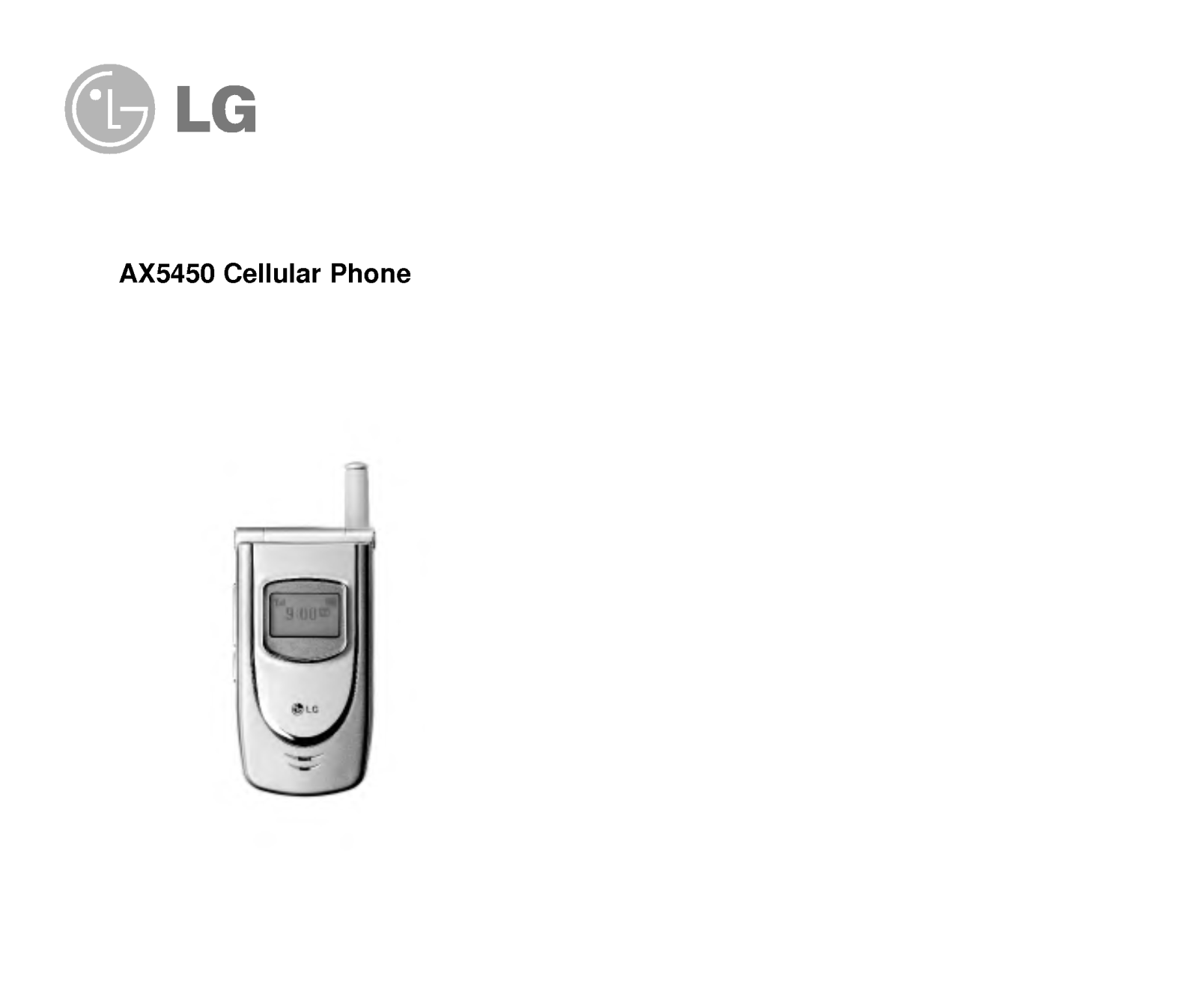 LG AX5450 User Manual