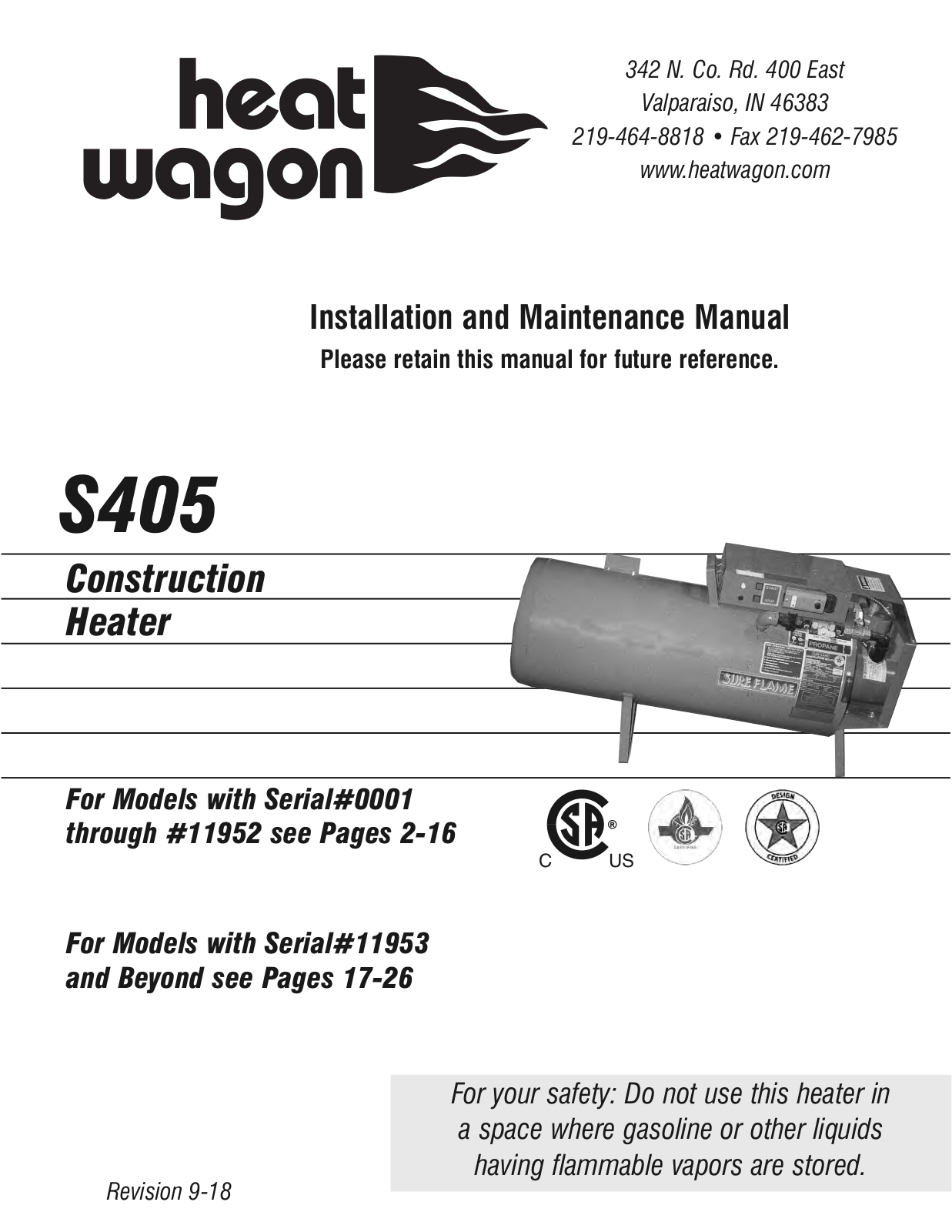 Sure Flame B586780 User Manual - ManualMachine.com