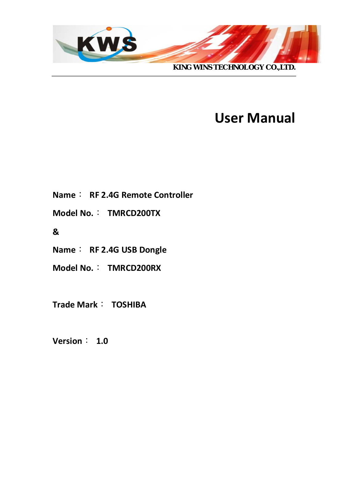 Toshiba Power Systems Inspection Services RX, TMRCD200TX Users manual