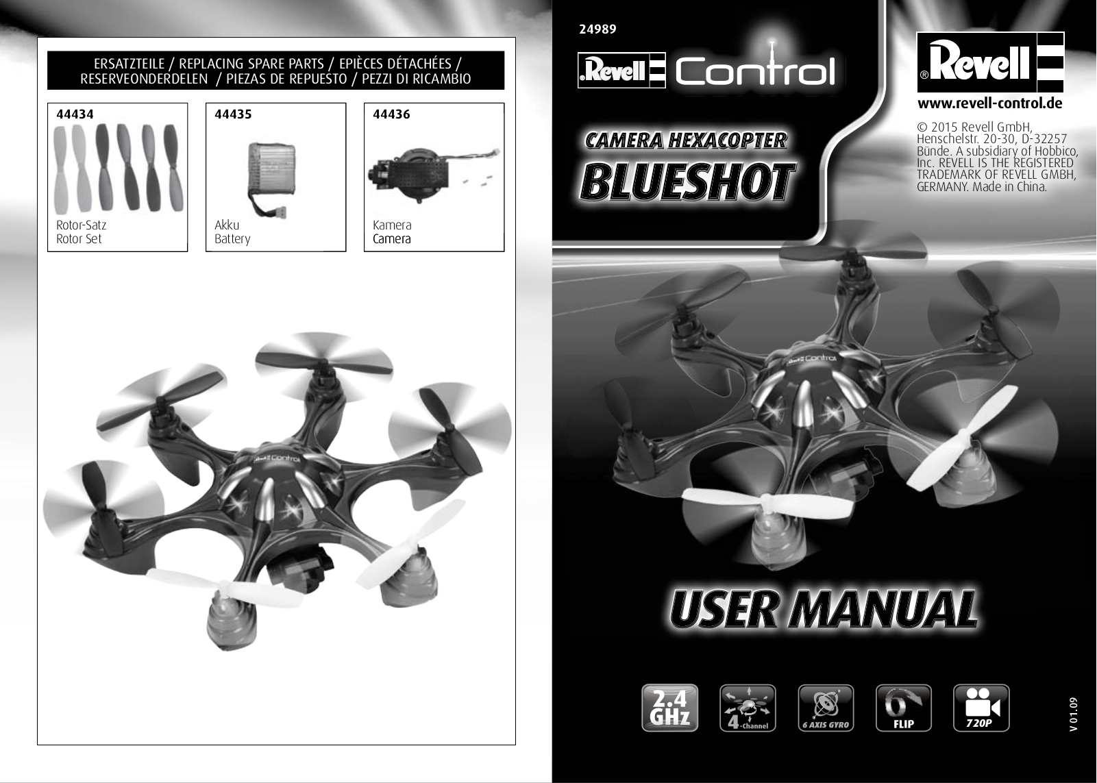 REVELL Control BLUESHOT User Manual