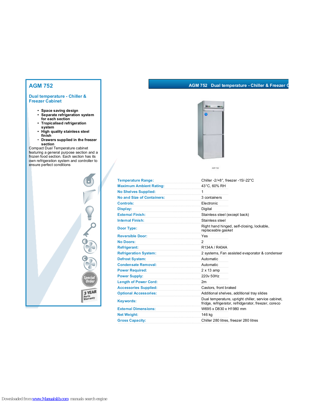 VALERA AGM 752 Datasheet