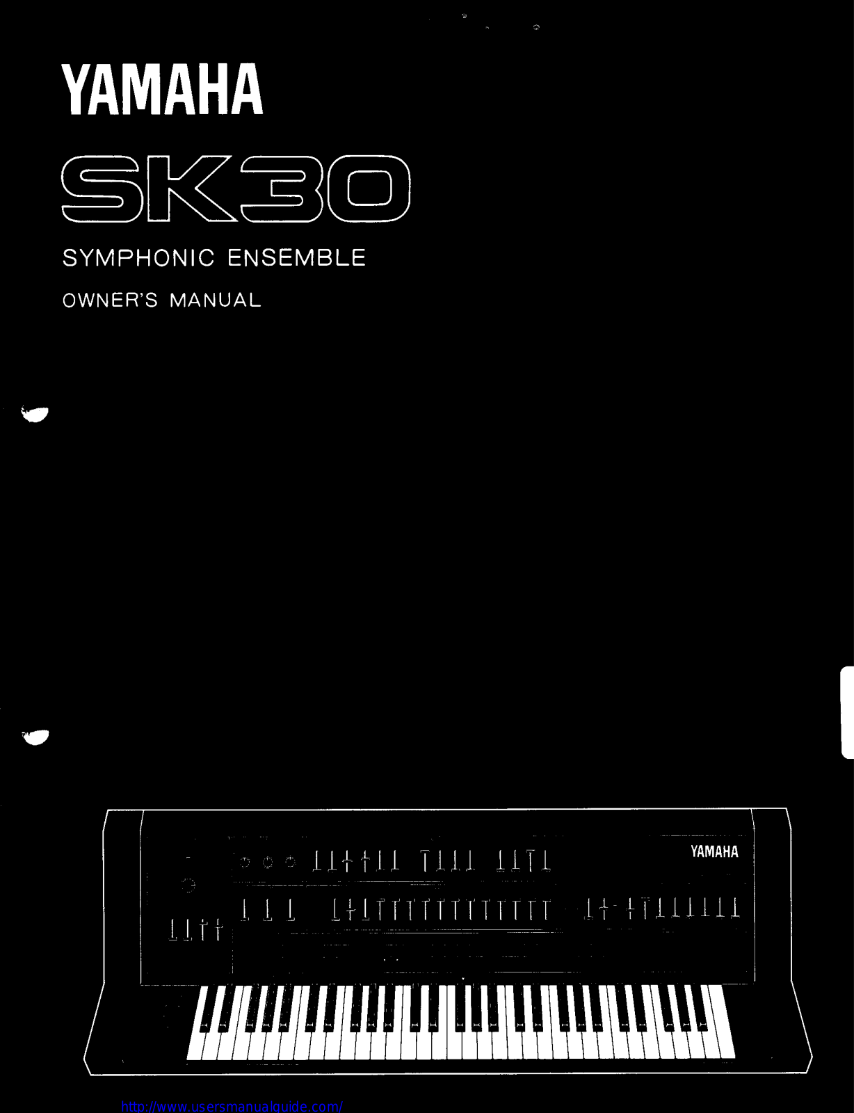 Yamaha Audio SK30 User Manual