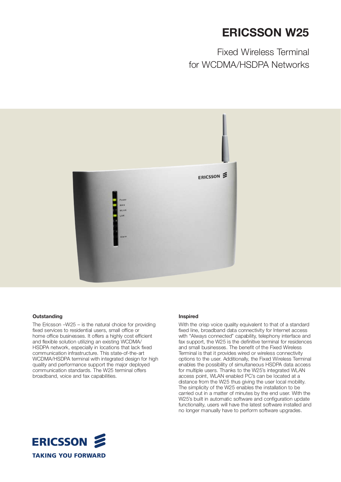 Ericsson W25 User Manual