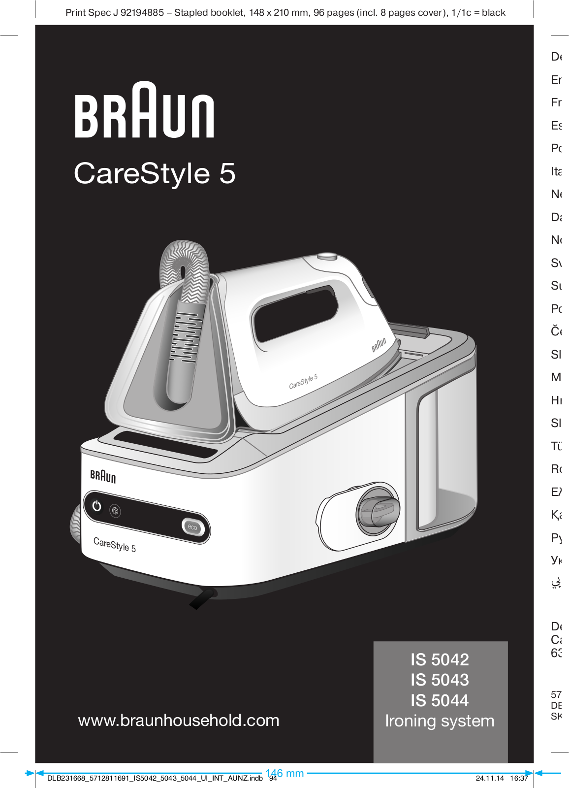 Braun IS 5043 Operating Instructions