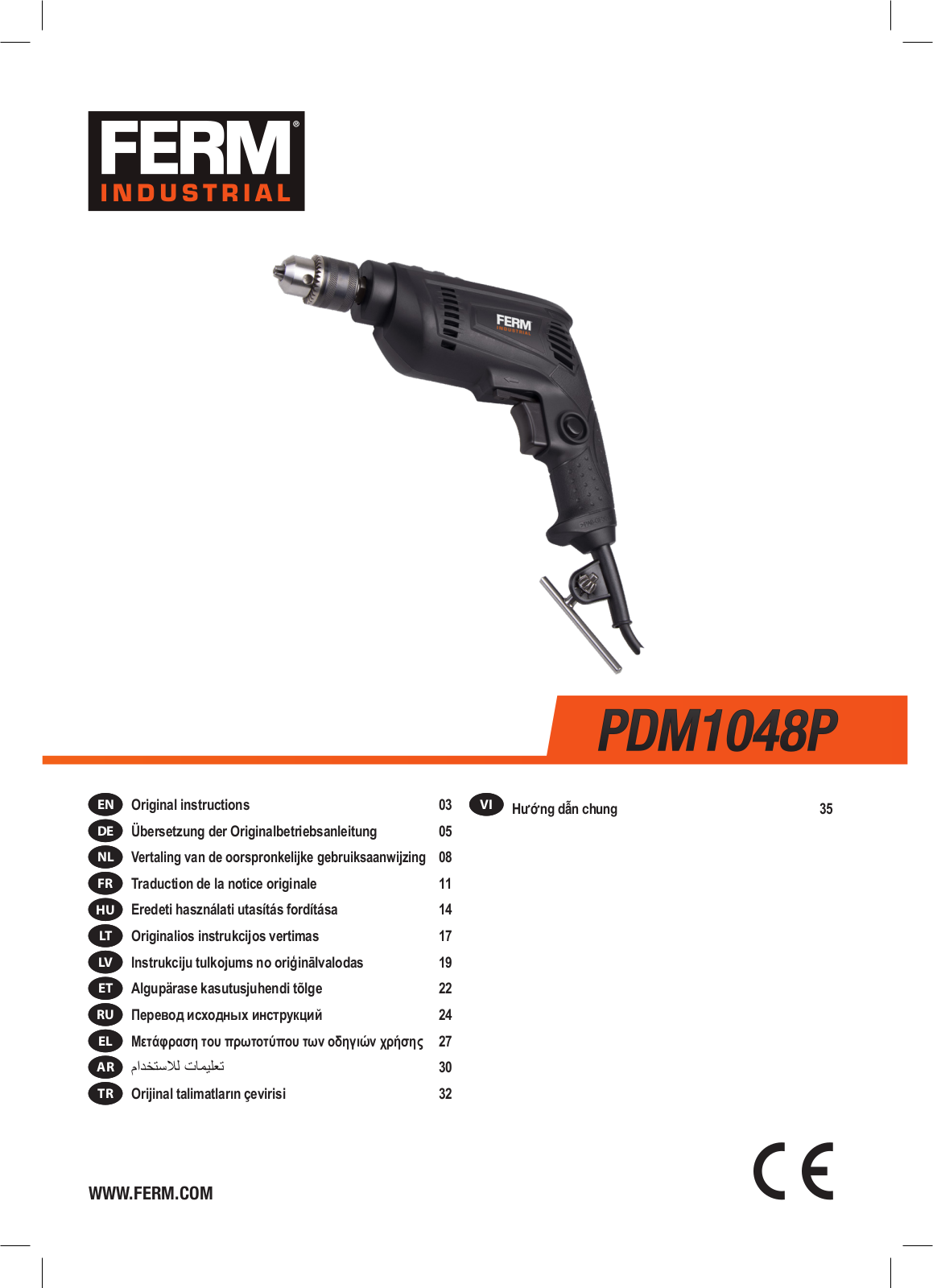 FERM PDM1048P User Manual