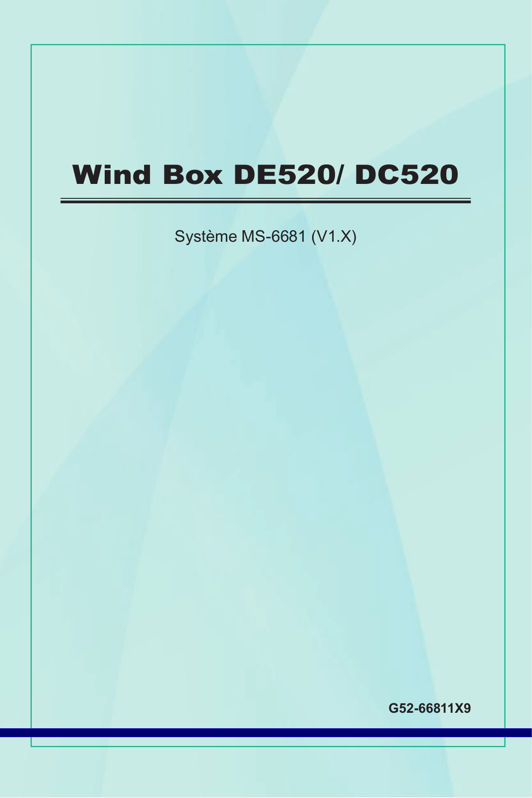 MSI WIND BOX DC520, WIND BOX DE520 User Manual