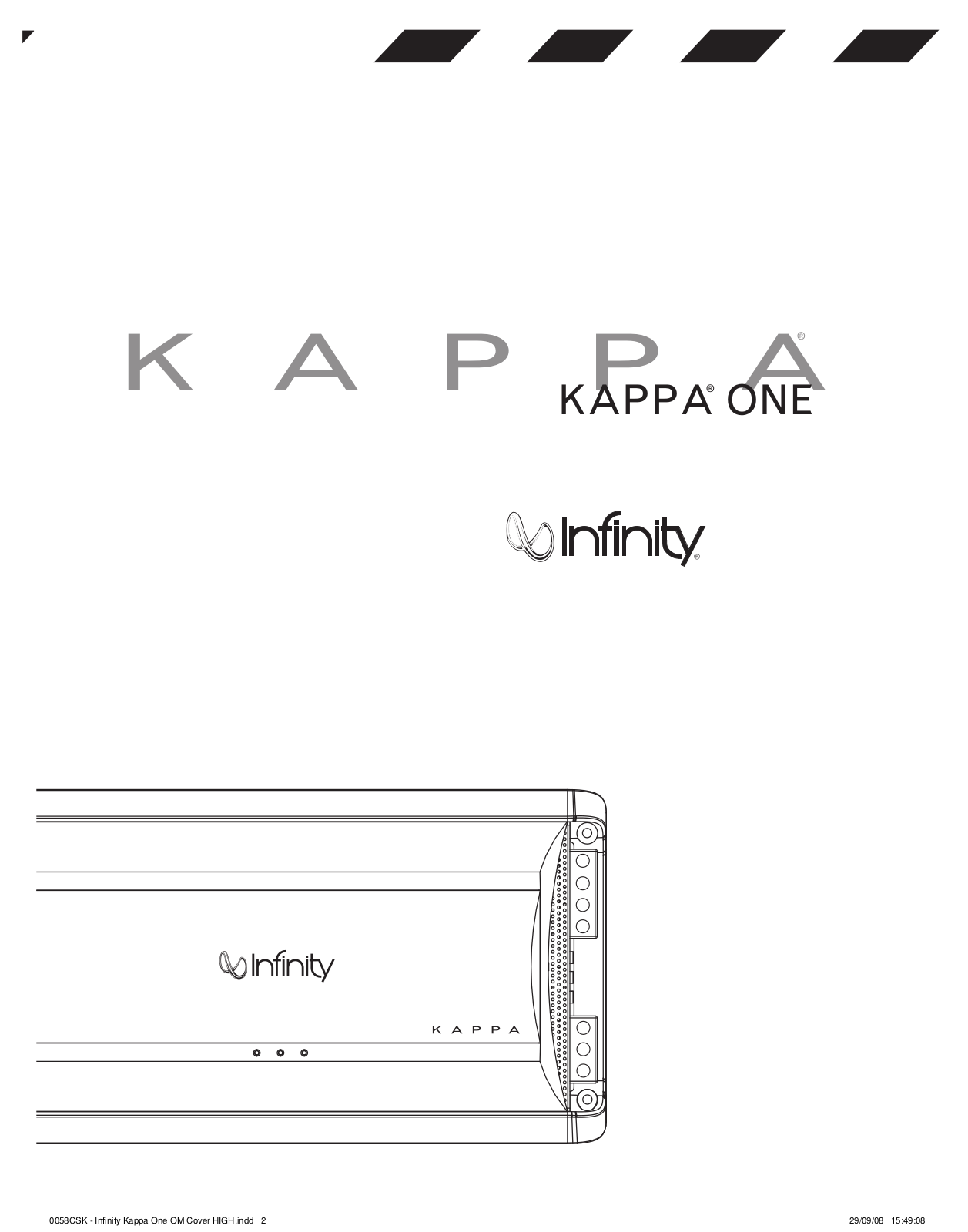 Infinity KAPPA ONE User Manual