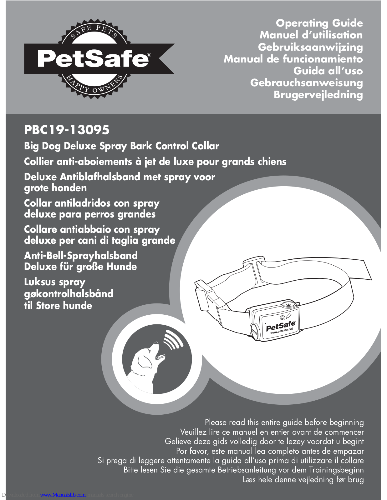 Petsafe PBC19-13095 Operating Manual