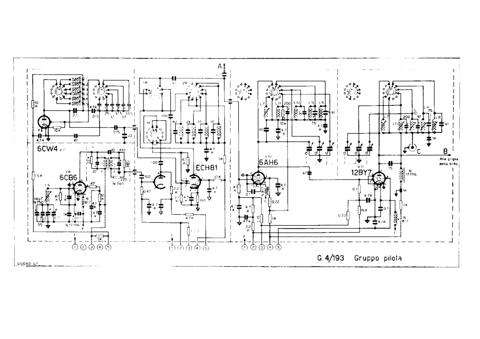 Geloso g4 193 schematic