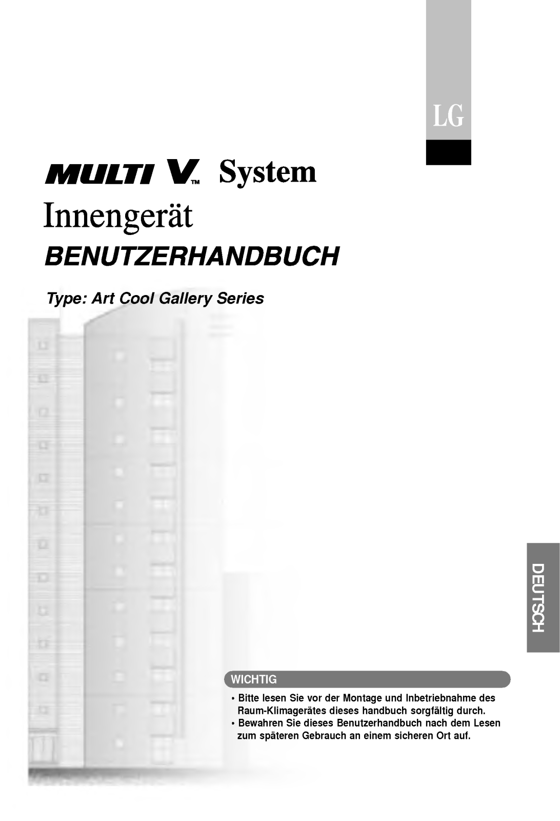 Lg ARNU07GSF12 User Manual