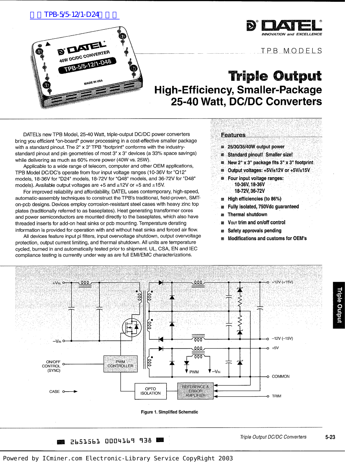 DATEL TPB Service Manual