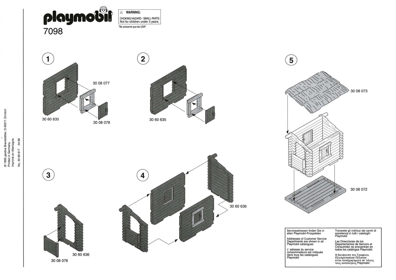 Playmobil 7098 Instructions