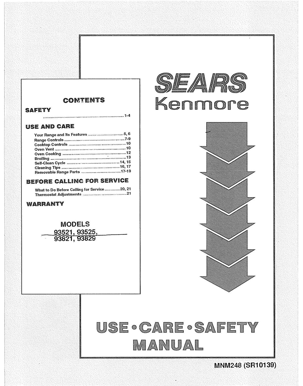 Kenmore 9119352592, 9119382192, 9119382992 Owner’s Manual