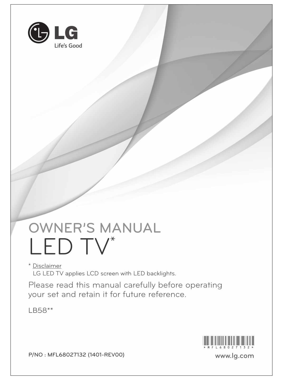 LG 32LB5820 Owner’s Manual